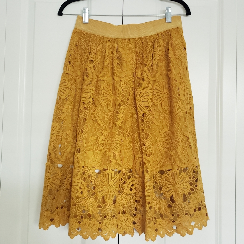 LAST CHANCE- NWT Mustard Skirt